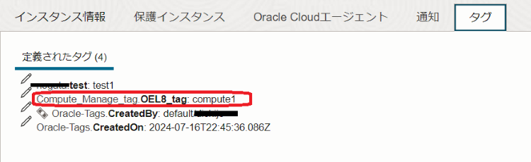 画像11：タグの確認画面