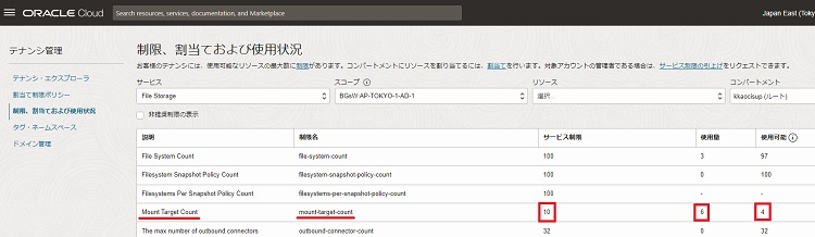 サービスリミットの引上げ画面3