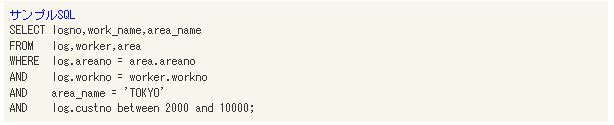 サンプルSQL