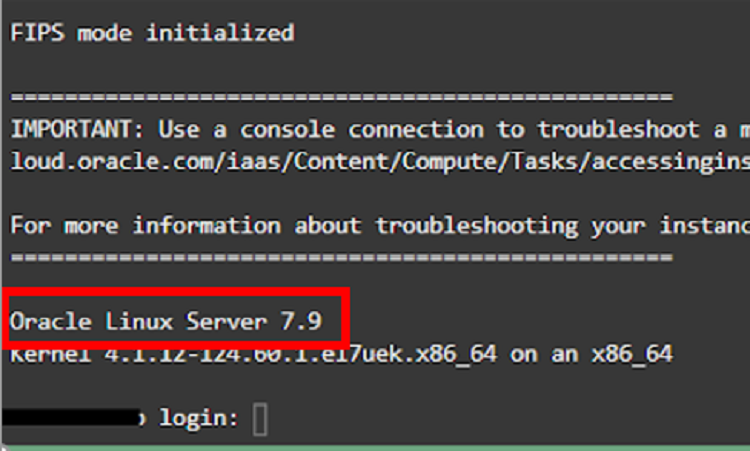Oracle Linuxのバージョン表示