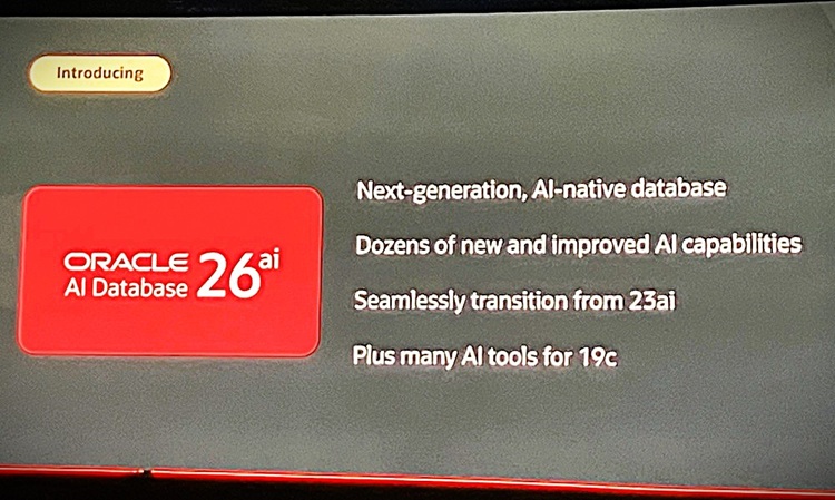 Oracle AI Database 26aiの発表