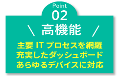 SMAXは「高機能」